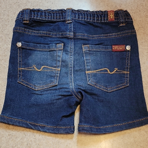 7 For All Mankind Indigo Denim Shorts Size 24 Months - Picture 9 of 10